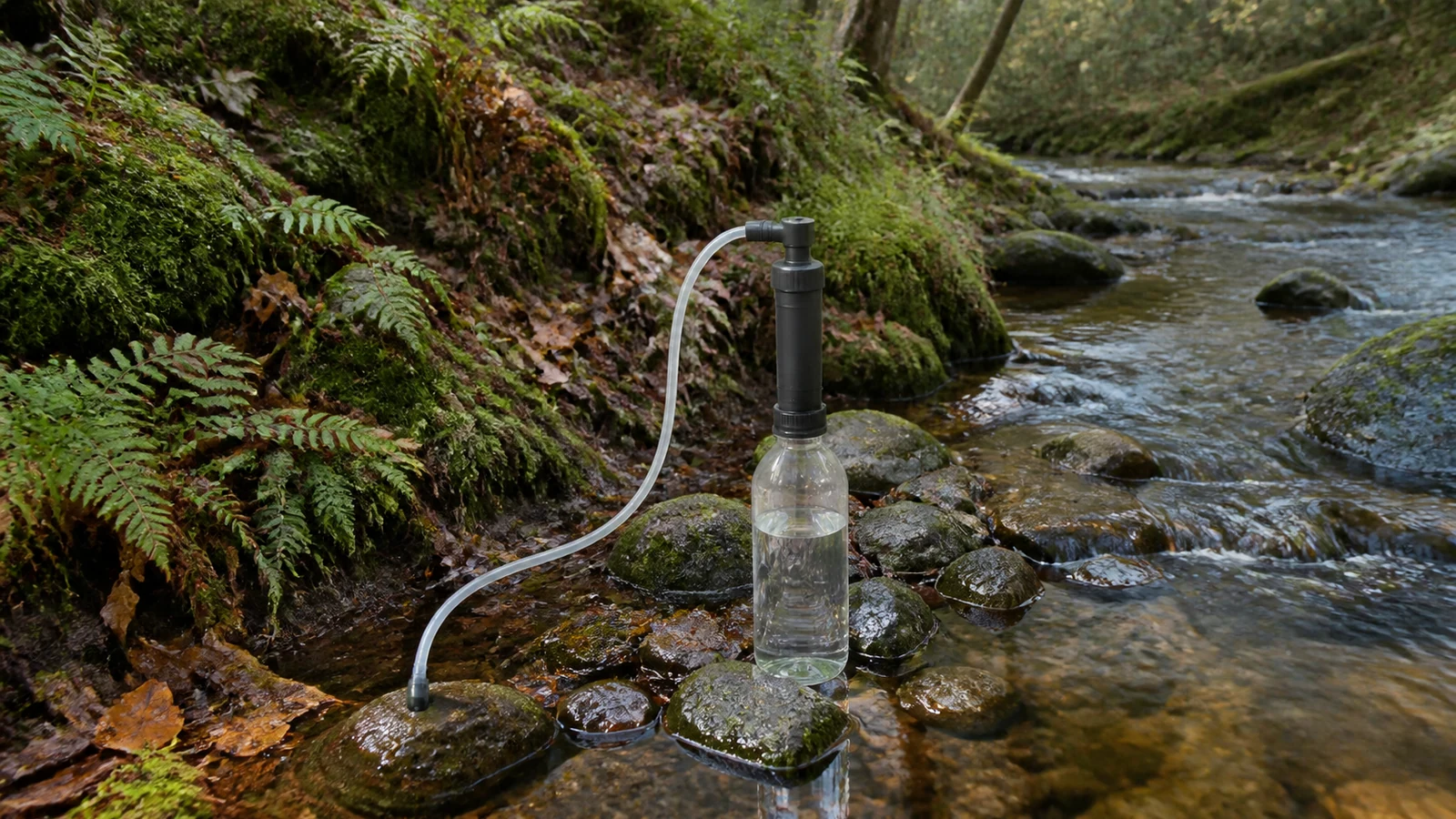 Filtrer l’eau en bivouac sans prendre de risques — illustration