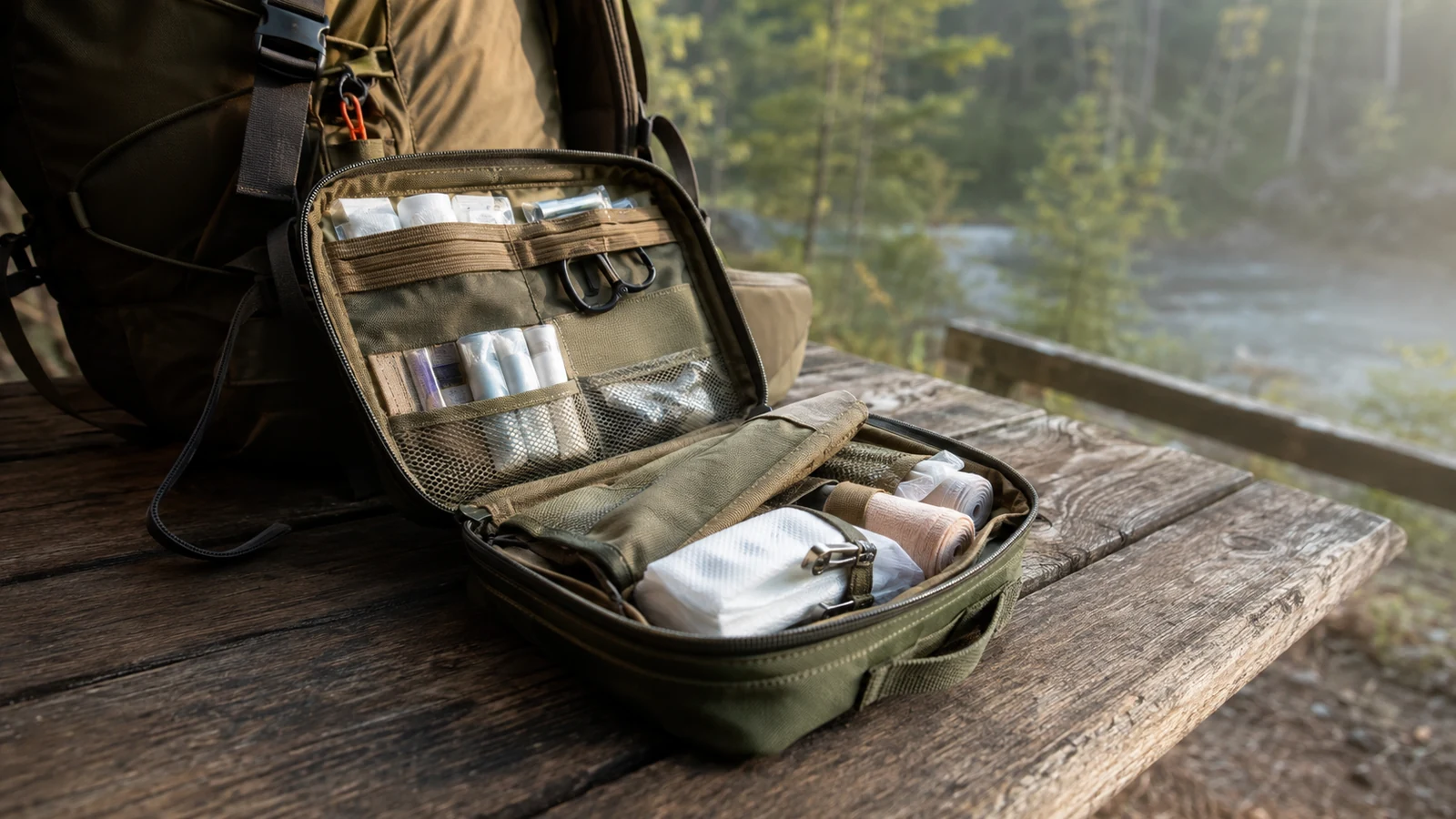 Composer un kit de premiers secours pour la randonnée — illustration